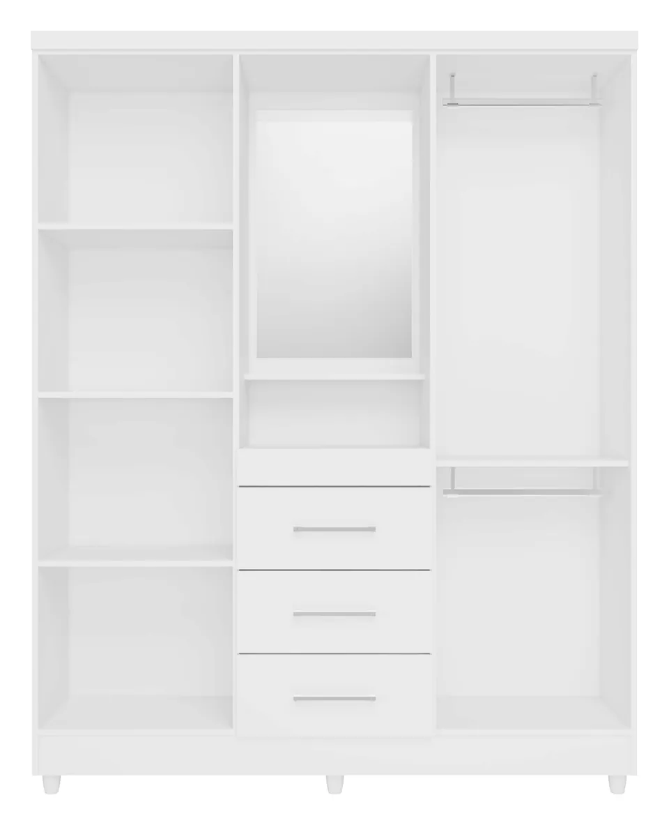 Roupeiro Capelinha Lyon em Branco